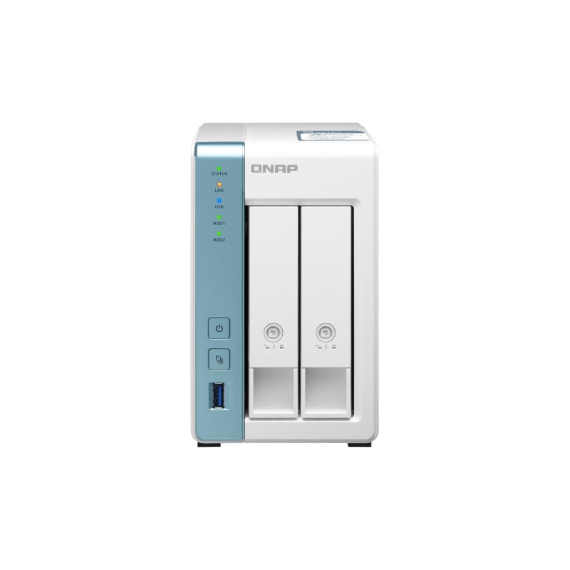 QNAP TS-231P3 NAS Tower Collegamento ethernet LAN Turchese, Bianco Alpine AL-214