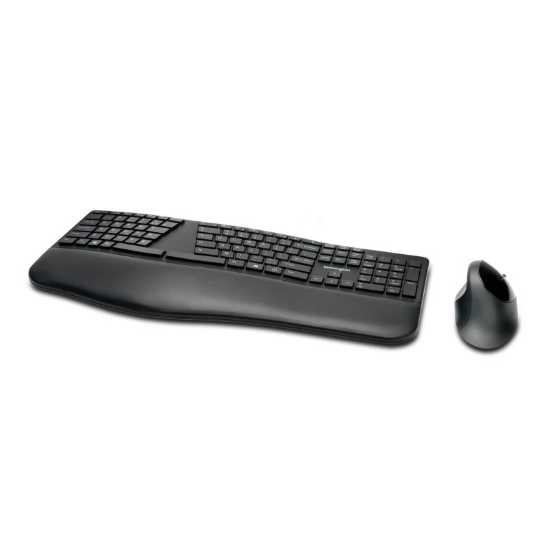 Kensington Pro Fit Ergo tastiera Mouse incluso RF senza fili + Bluetooth QWERTY Inglese UK Nero