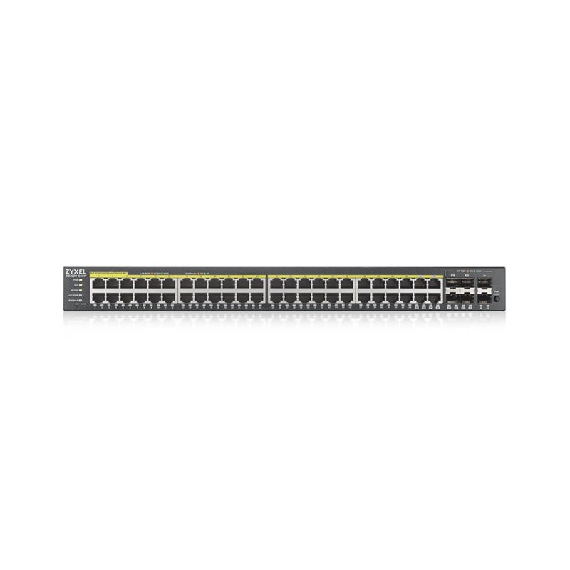 Zyxel GS2220-50HP-EU0101F switch di rete Gestito L2 Gigabit Ethernet (10 100 1000) Supporto Power over Ethernet (PoE) Nero