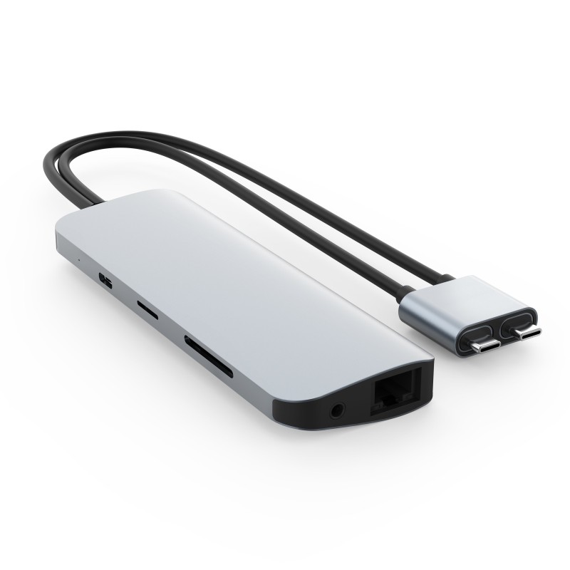 HYPER HD392-SILVER replicatore di porte e docking station per laptop USB 3.2 Gen 1 (3.1 Gen 1) Type-C Argento