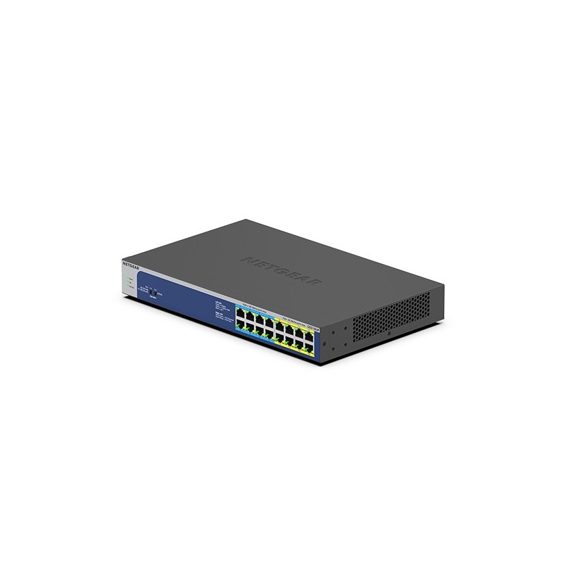 NETGEAR GS516UP Non gestito Gigabit Ethernet (10 100 1000) Supporto Power over Ethernet (PoE) Grigio