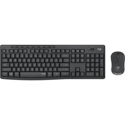 Logitech MK295 Silent Wireless Combo tastiera Mouse incluso USB QWERTY Spagnolo Grafite