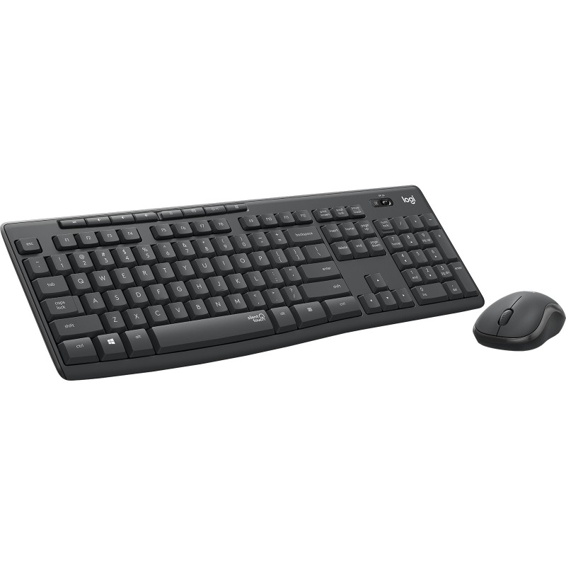 Logitech MK295 Silent Wireless Combo tastiera Mouse incluso USB QWERTY Spagnolo Grafite