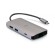 C2G Mini dock USB-C 8 in 1 con HDMI, 2 porte USB-A, Ethernet, lettore schede SD e tecnologia Power Delivery USB-C fino a 100 W