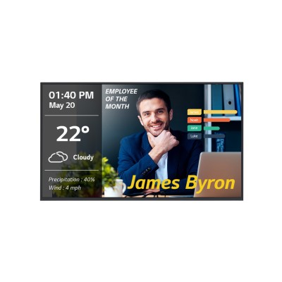 LG 65UM3DG-B visualizzatore di messaggi Pannello piatto per segnaletica digitale 165,1 cm (65") IPS 350 cd m² 4K Ultra HD Nero