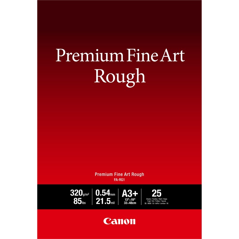 Canon Carta Premium Fine Art Rough FA-RG1 A3+, 25 fogli