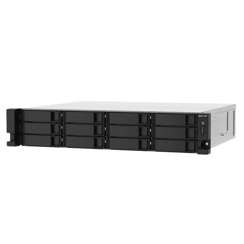 QNAP TS-1273AU-RP-8G server NAS e di archiviazione Armadio (2U) Collegamento ethernet LAN Alluminio, Nero V1500B