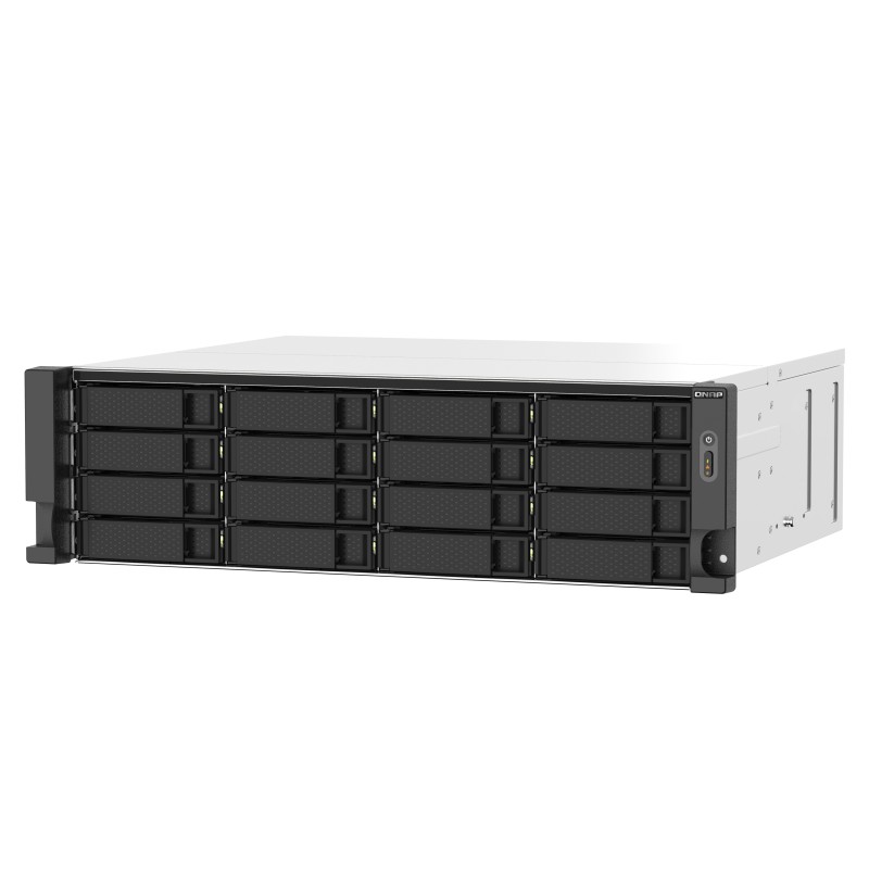 QNAP TS-1673AU-RP-16G server NAS e di archiviazione Armadio (3U) Collegamento ethernet LAN Nero, Grigio V1500B