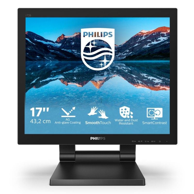 Philips 172B9TL 00 Monitor PC 43,2 cm (17") 1280 x 1024 Pixel Full HD LCD Touch screen Nero