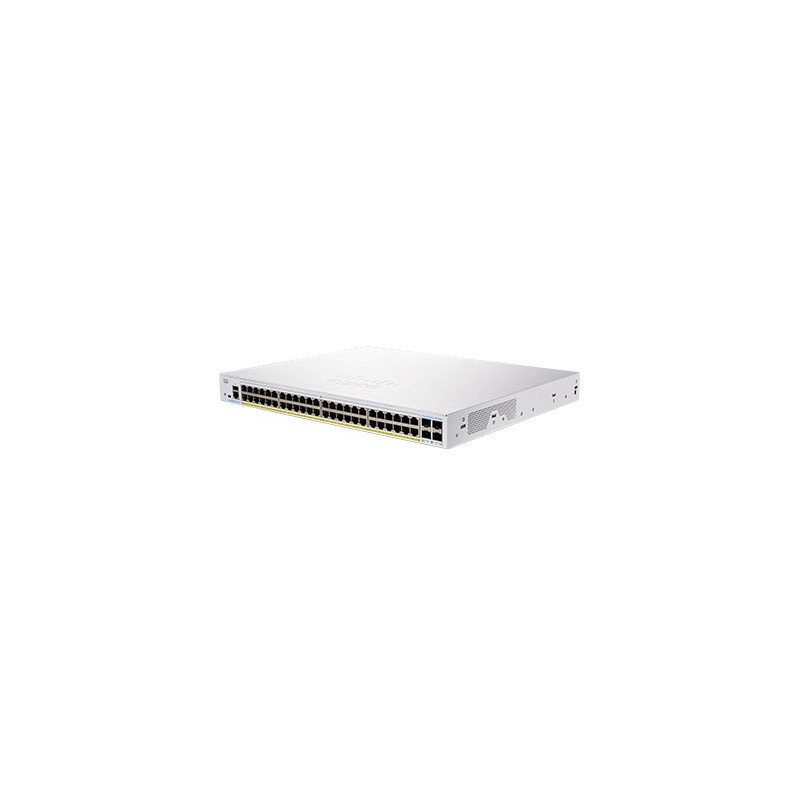 Cisco CBS350-48P-4X-EU switch di rete Gestito L2 L3 Gigabit Ethernet (10 100 1000) Supporto Power over Ethernet (PoE) Argento