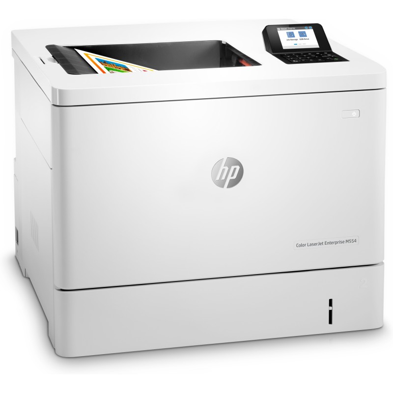 HP Color LaserJet Enterprise Stampante Enterprise Color LaserJet M554dn, Stampa, Porta USB frontale, Stampa fronte retro