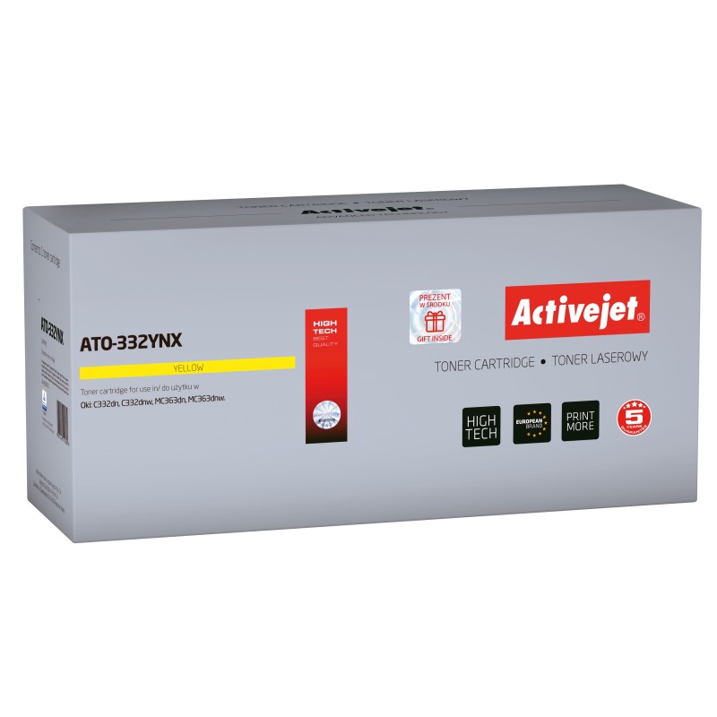 Activejet ATO-332YNX cartuccia toner 1 pz Compatibile Giallo