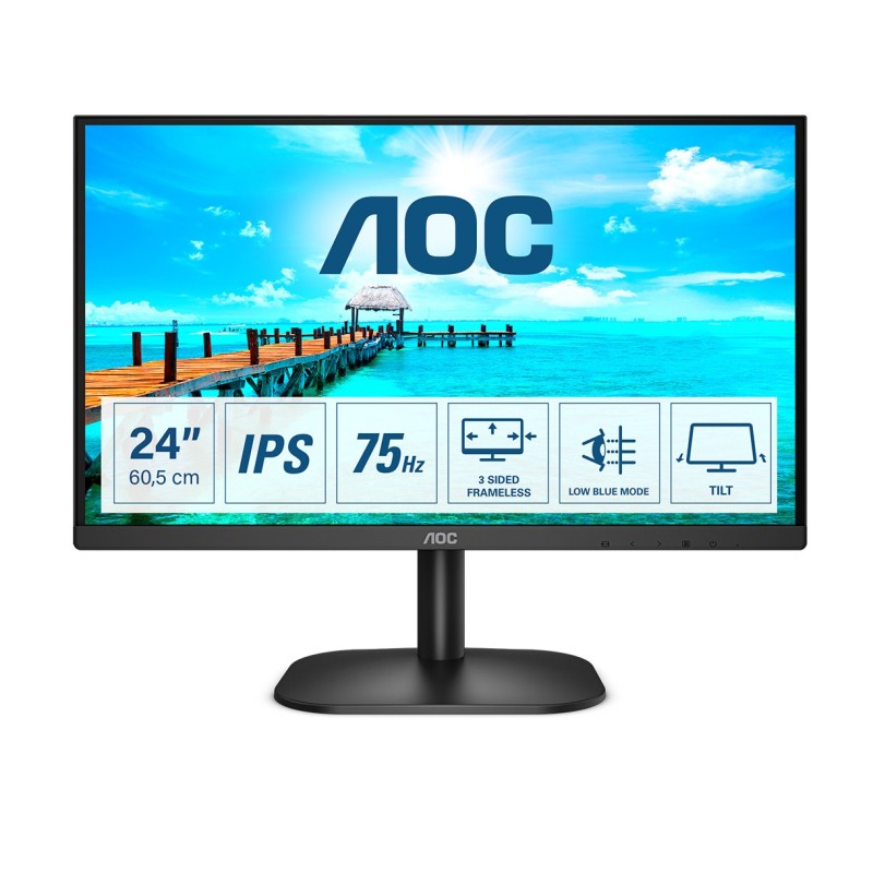 AOC B2 24B2XD LED display 60,5 cm (23.8") 1920 x 1080 Pixel Full HD Nero