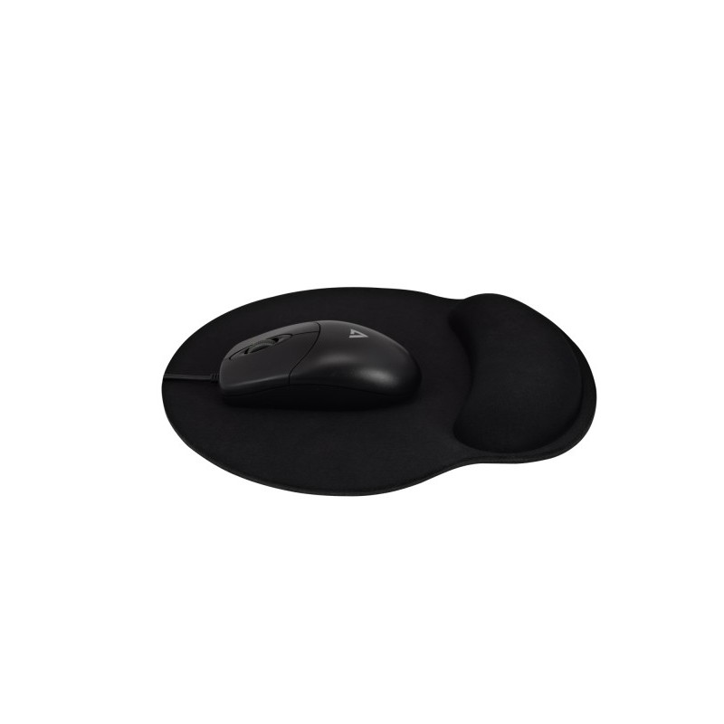 V7 MP03BLK tappetino per mouse Nero