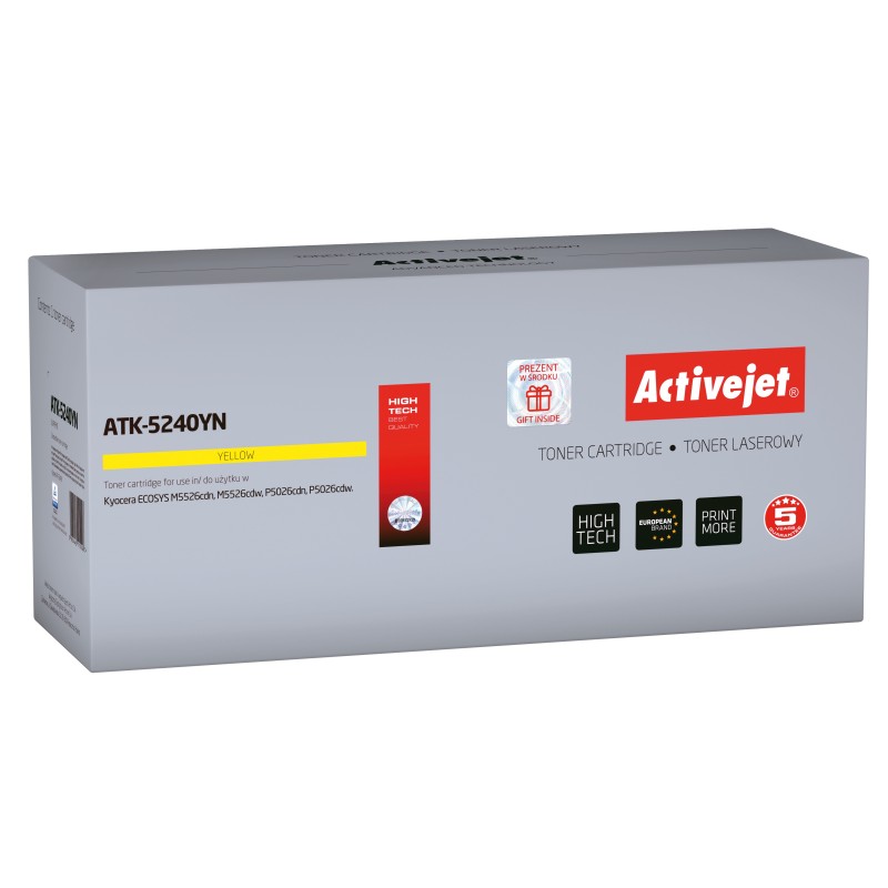 Activejet ATK-5240YN cartuccia toner 1 pz Compatibile Giallo