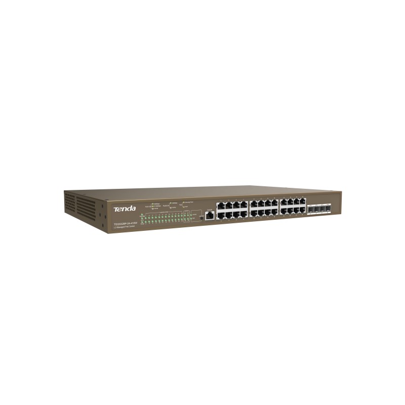 Tenda TEG5328P-24-410W Gestito L3 Gigabit Ethernet (10 100 1000) Supporto Power over Ethernet (PoE) 1U Grigio