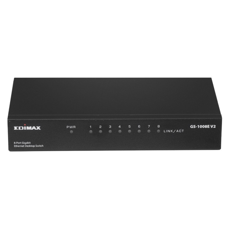 Edimax GS-1008E V2 switch di rete Non gestito Gigabit Ethernet (10 100 1000) Nero