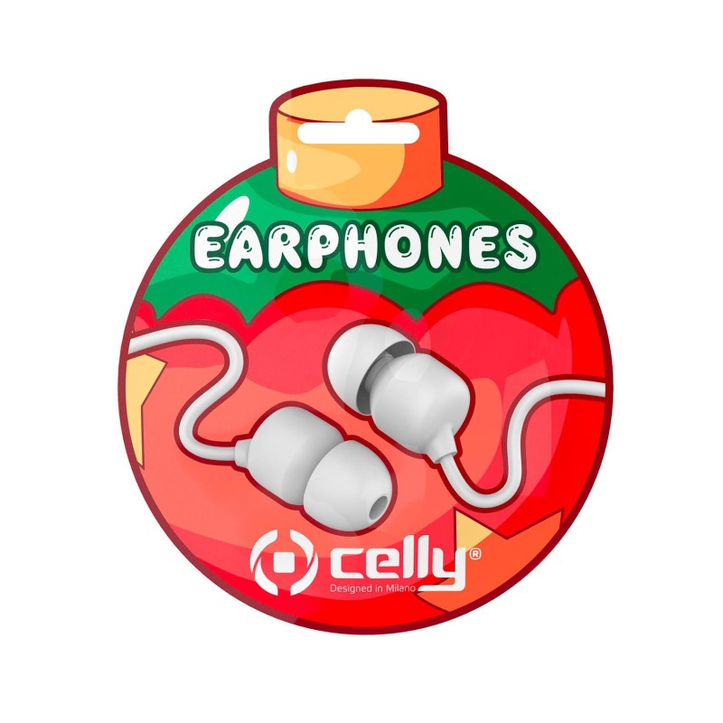 Celly XMASEARBALLWH cuffia e auricolare Cablato In-ear Musica e Chiamate Bianco