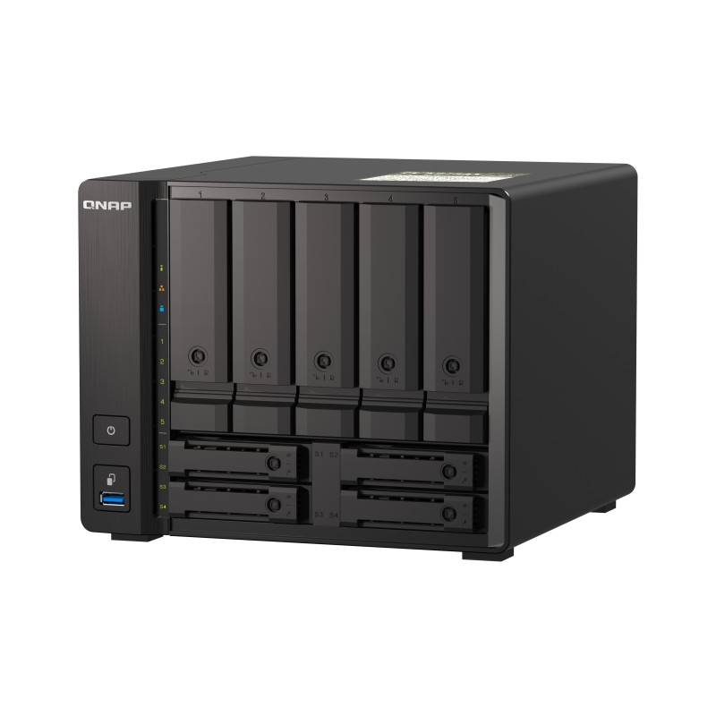 QNAP TS-H973AX NAS Tower Collegamento ethernet LAN Nero V1500B