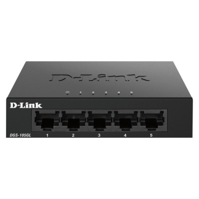 D-Link DGS-105GL switch di rete Non gestito Gigabit Ethernet (10 100 1000) Nero