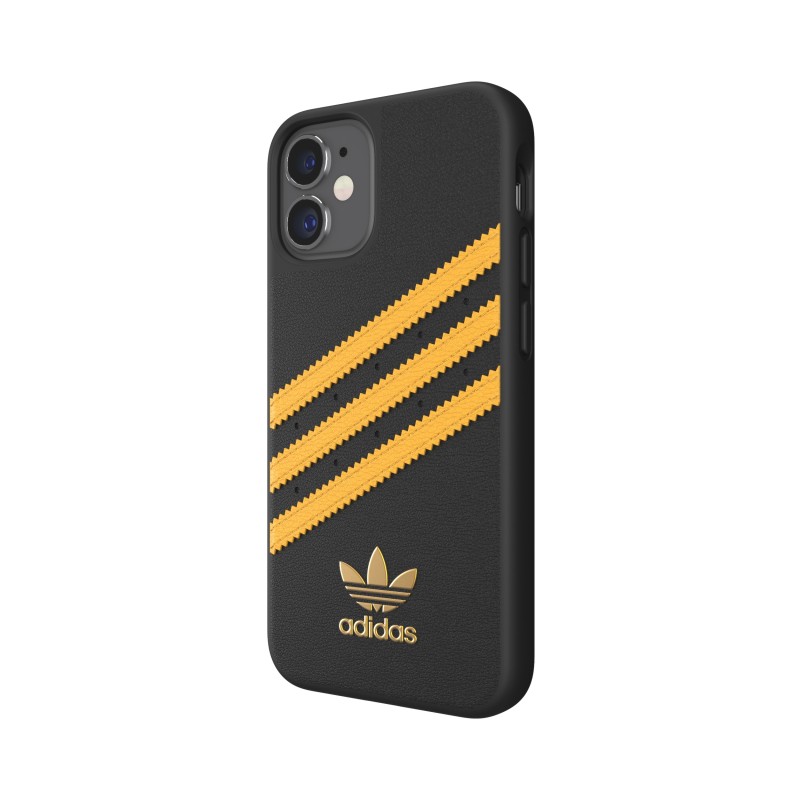 Adidas 3-Stripes custodia per cellulare 13,7 cm (5.4") Cover Nero, Oro