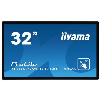 iiyama ProLite TF3239MSC-B1AG Monitor PC 80 cm (31.5") 1920 x 1080 Pixel Full HD LED Touch screen Multi utente Nero