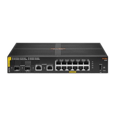 Aruba 6100 12G Class4 PoE 2G 2SFP+ 139W Gestito L3 Gigabit Ethernet (10 100 1000) Supporto Power over Ethernet (PoE) 1U Nero