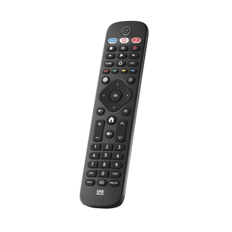 One For All TV Replacement Remotes URC4913 telecomando IR Wireless Pulsanti