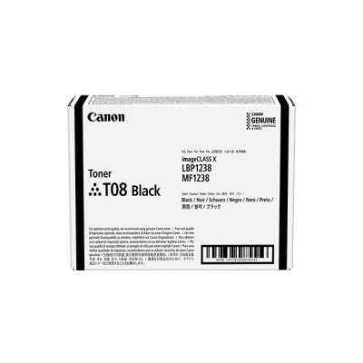 Canon TONER T08 BLACK cartuccia toner 1 pz Originale Nero