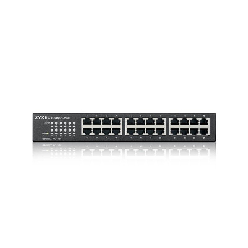 Zyxel GS1100-24E Non gestito Gigabit Ethernet (10 100 1000) Nero