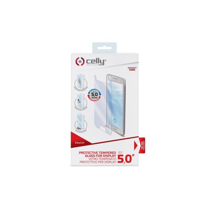 Celly EASYUNI50 protezione per lo schermo e il retro dei telefoni cellulari Pellicola proteggischermo trasparente Universale 1