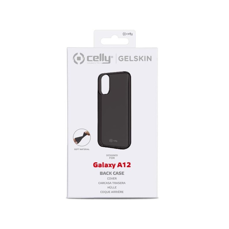 Celly GELSKIN945BK custodia per cellulare 16,5 cm (6.5") Cover Nero, Trasparente