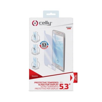 Celly EASYUNI53 protezione per lo schermo e il retro dei telefoni cellulari Pellicola proteggischermo trasparente Universale 1