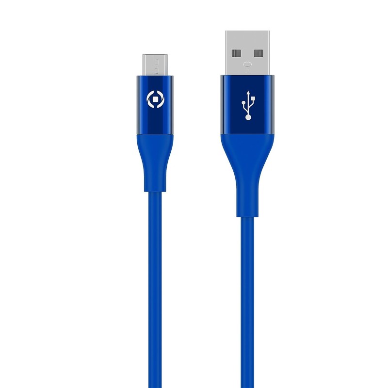 Celly USBMICROCOL3MBL cavo USB 3 m USB A Micro-USB B Blu