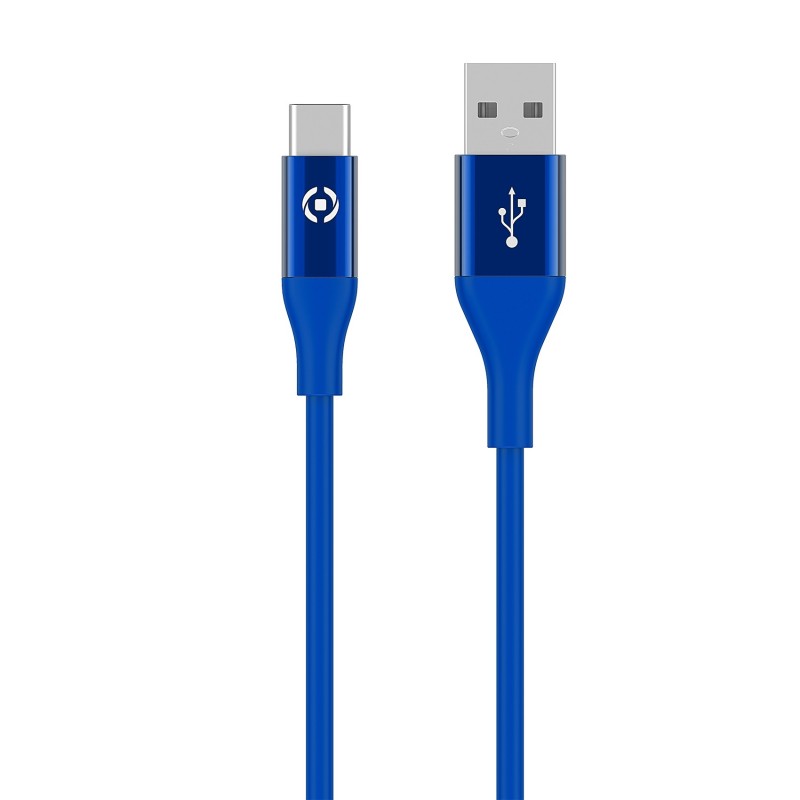 Celly USBTYPECCOLORBL cavo USB 1 m USB 2.0 USB A USB C Blu