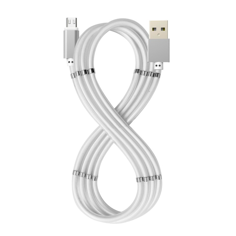 Celly USBMICROMAGWH cavo USB 1 m USB 2.0 USB A Micro-USB B Bianco