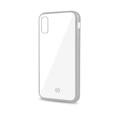 Celly Laser Matt custodia per cellulare 16,5 cm (6.5") Cover Trasparente, Argento