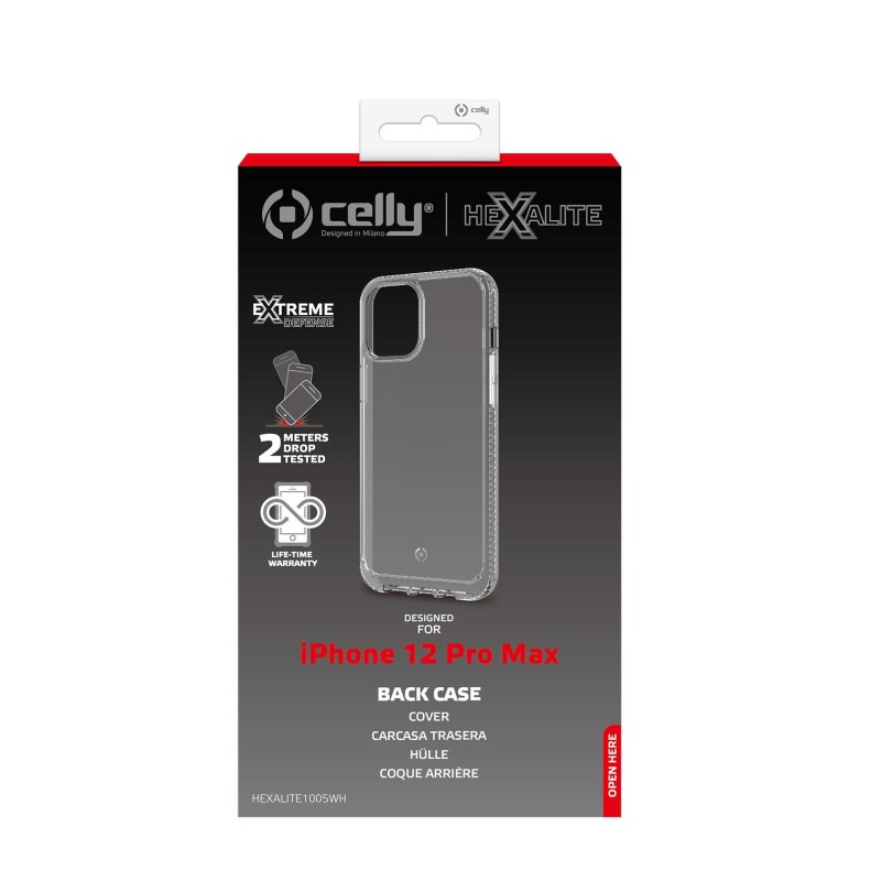 Celly HEXALITE1005WH custodia per cellulare 17 cm (6.7") Cover Trasparente