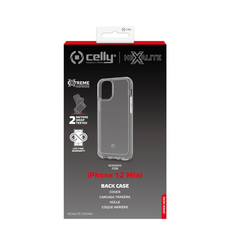 Celly HEXALITE1003WH custodia per cellulare 13,7 cm (5.4") Cover Trasparente