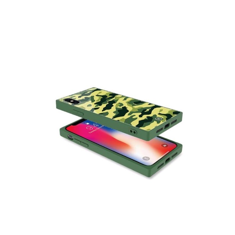 Celly Diamond Square custodia per cellulare 14,7 cm (5.8") Cover Mimetico, Verde