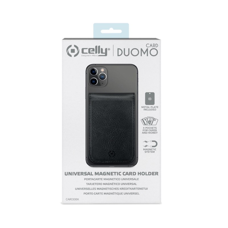 Celly CARDDBK accessorio per smartphone e telefoni cellulari Supporto per carta