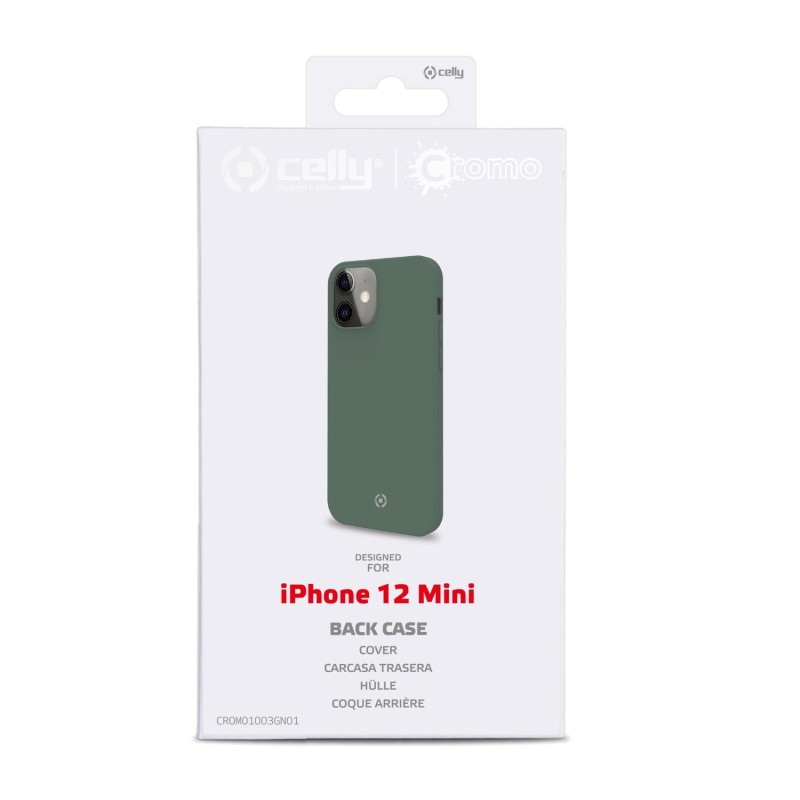 Celly Cromo custodia per cellulare 13,7 cm (5.4") Cover Verde