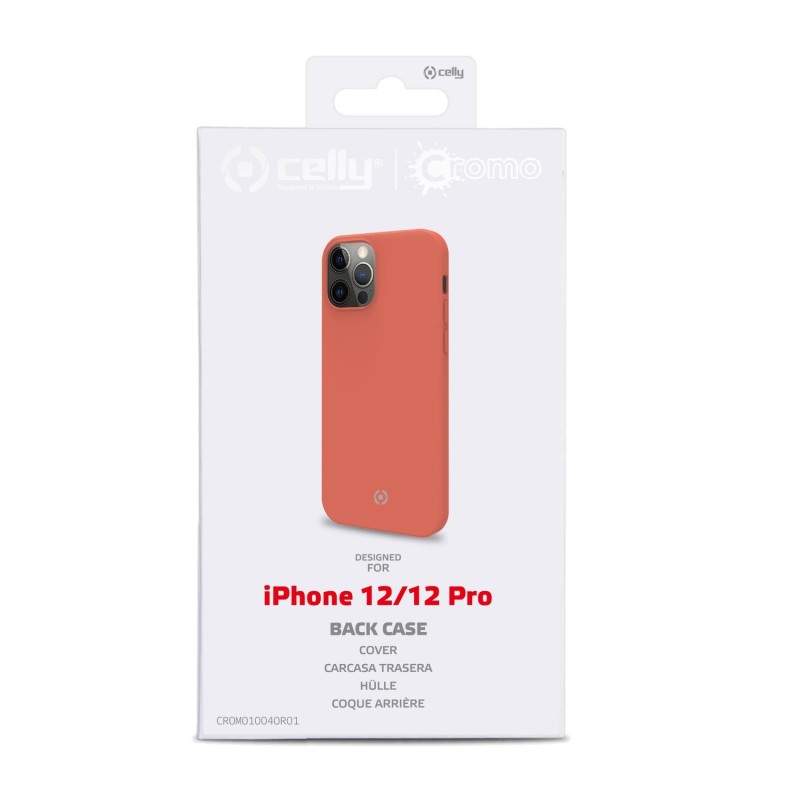 Celly Cromo custodia per cellulare 15,5 cm (6.1") Cover Arancione