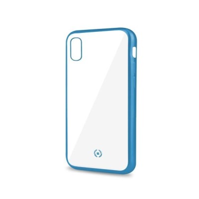 Celly Laser Matt custodia per cellulare 15,5 cm (6.1") Cover Trasparente, Blu