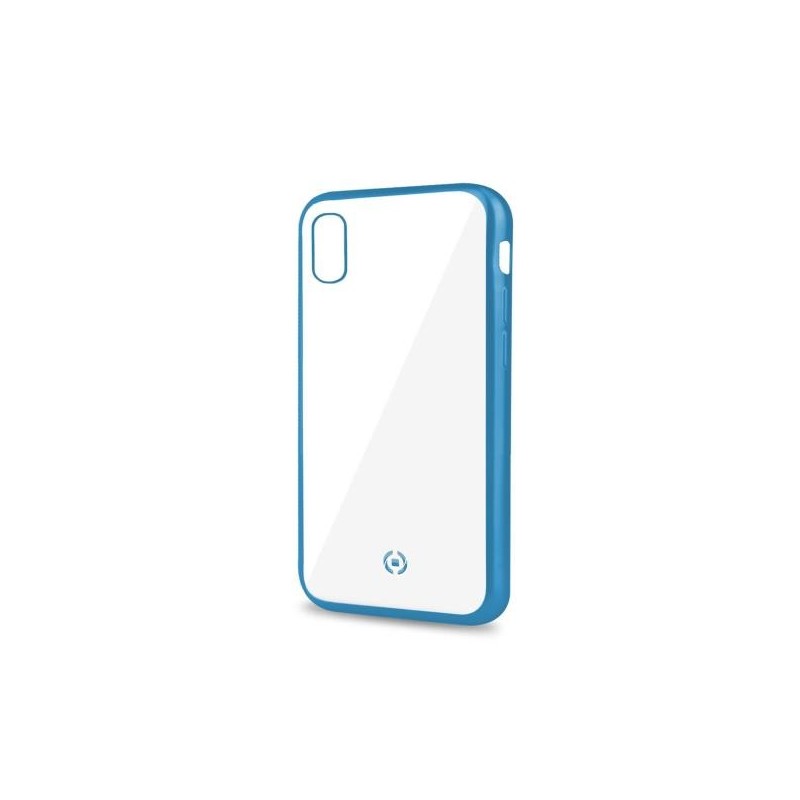 Celly Laser Matt custodia per cellulare 15,5 cm (6.1") Cover Trasparente, Blu