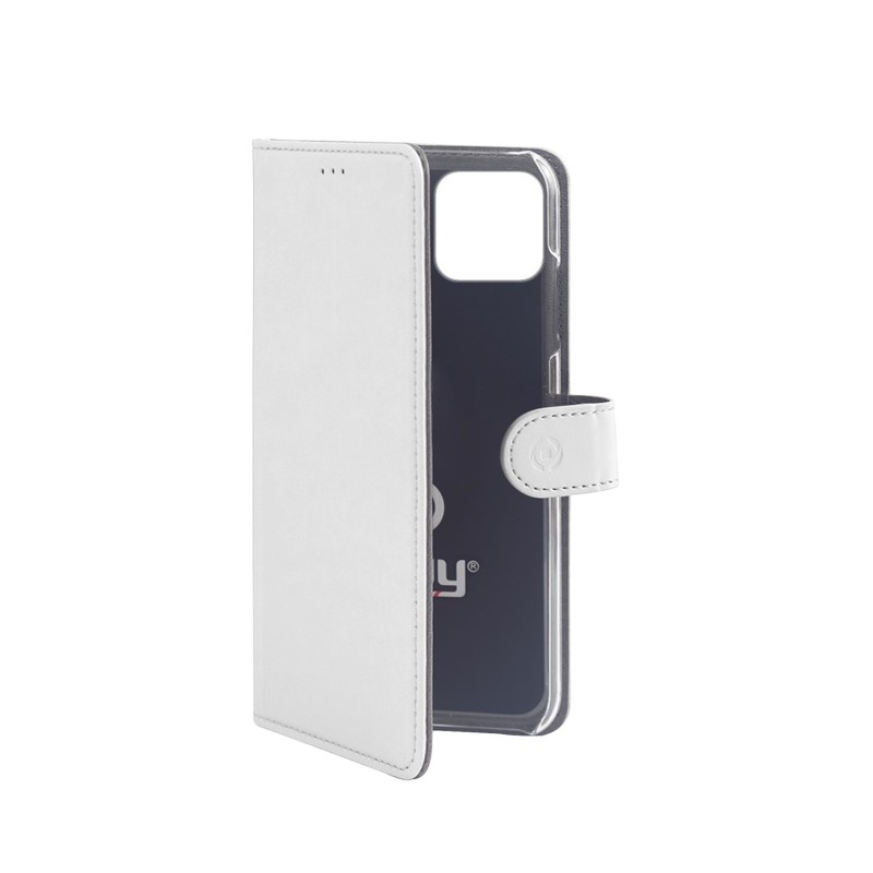 Celly Wally custodia per cellulare 14,7 cm (5.8") Custodia a libro Bianco