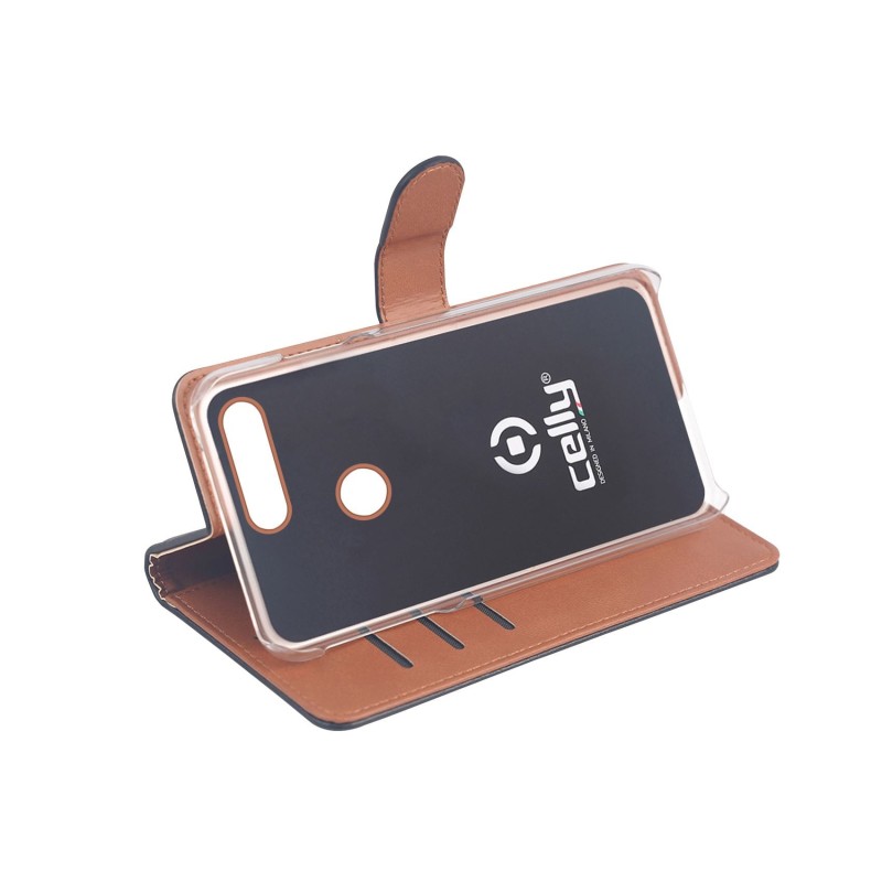 Celly Wally custodia per cellulare 16,3 cm (6.4") Custodia a borsellino Nero