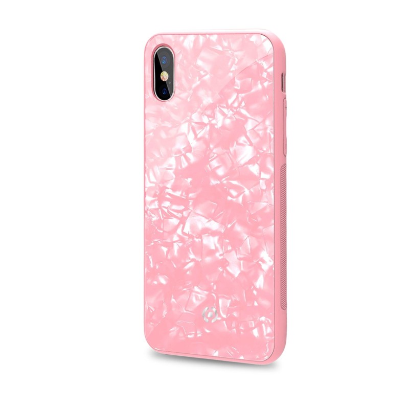 Celly Pearl custodia per cellulare 14,7 cm (5.8") Cover Rosa