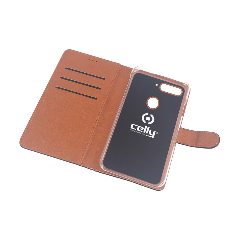 Celly Wally custodia per cellulare 15,2 cm (5.99") Custodia a libro Nero