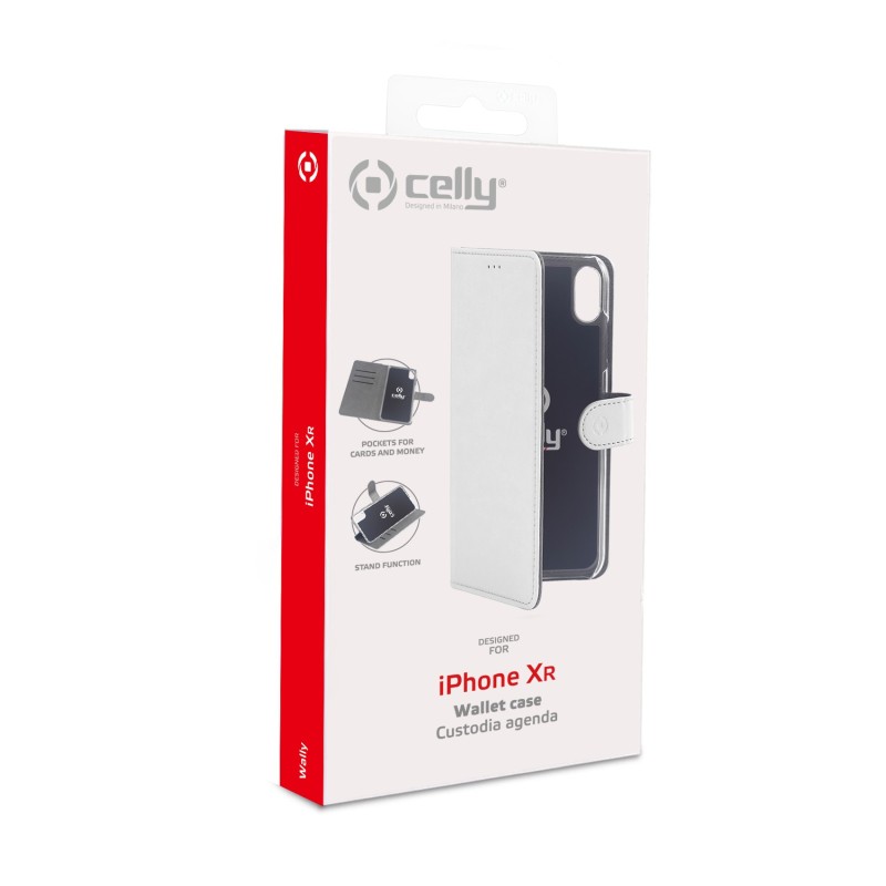 Celly Wally custodia per cellulare 15,5 cm (6.1") Custodia a borsellino Bianco